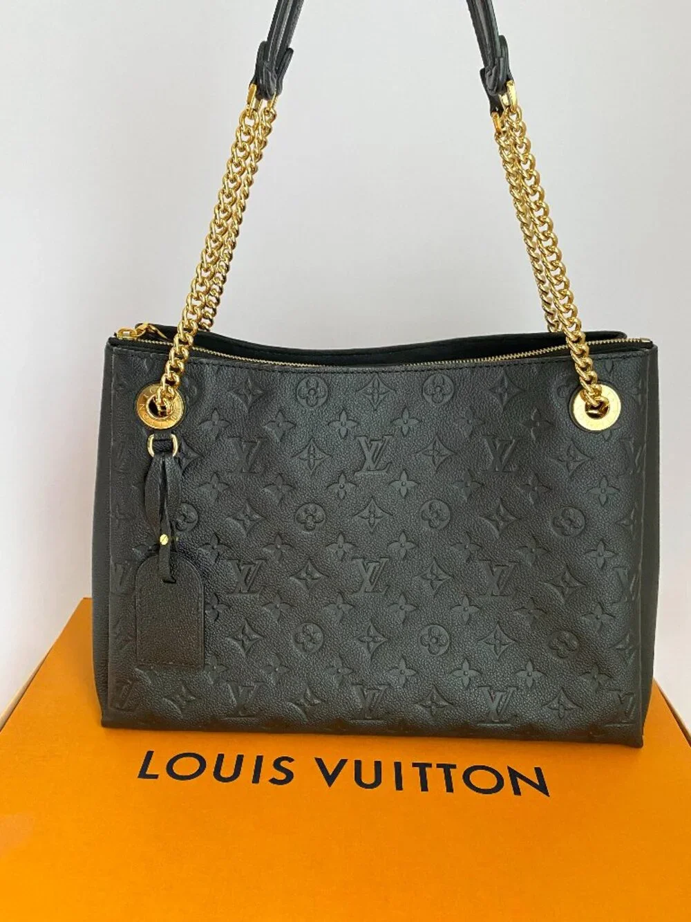 Louis Vuitton Monogram Empreinte Surene MM Black Tote + Box/Receipt - Picture 3 of 16